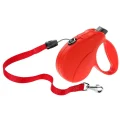 Поводок-рулетка для собак до 15 кг Ferplast Amigo Easy S Cord Rosso cо шнуром, червоний, 5 м