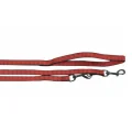 Повідець-перестіжки Flamingo Training Lead Q3 Red для собак, 2 карабіни, нейлон, червоний, 2 м, 20 мм