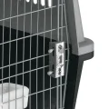 Переноска Ferplast Carrier Atlas 40 для котів і собак, сіро-чорна, 68×49×45 см