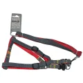 Набір шлея та повідець AnimAll Denim, червоний, 1.5×120 см/1.5×36-46 см