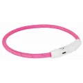 Нашийник Trixie Flash Light USB XS-S світиться, з відображає смугою, 35 см х 7 мм, рожевий