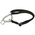 Нейлоновий нашийник-зашморг Pet Pro для собак, регульований, чорний, 35-50 см×20 мм