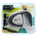 Поводок-рулетка для собак до 50 кг Ferplast Flippy Tech Tape L Grey зі стрічкою, сірий, 5 м
