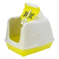 Закритий туалет Moderna Flip Cat для кішок, з відкидною кришкою, салатовий, 50 х 39 х 37 см