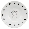 Миска Trixie для коротконосі порід кішок, кераміка, біла, 0,2 л / 15 см