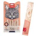 Ласощі Wanpy Creamy Lickable Treats Chicken з тунцем, лососем, вітамінами і таурином, для котів, 5×14 г