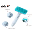 Пуходерка з автоматичною системою очищення AnimAll Groom для тварин, блакитна
