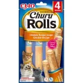 Ласощі INABA "Churu Rolls" для котів, з куркою, 4 шт, 40 г