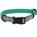 Нашийник Coastal Ribbon Weave Collar для собак, темно-бірюзовий з кісточками, 20-30×1.6 см