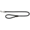 Повідець Trixie Cavo Lead для собак, плетений, круглий, розмір L-XL, 1 м/18 мм, чорний/графіт