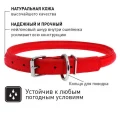 Нашийник Waudog Glamour круглий, діаметр 8 мм, довжина 25-33 см, червоний