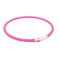 Нашийник Trixie Flash Light USB XS-XL світиться, 70 см х 10 мм, рожевий