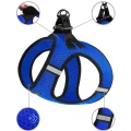 Шлея BronzeDog Mesh Vest для собак, сітчастий нейлон, синій, 42-47 см