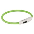 Нашийник Trixie USB для котів, що світиться, зелений, 35 см, 7 мм
