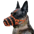 Намордник BronzeDog, для собак, водовідштовхуючий, біотановий, оранжево-чорний, 32 см