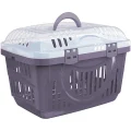 Переноска Georplast Rocket Classic для собак, з прозорою кришкою, 49×33×33 см