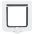 Дверцята Trixie 4-Way Flap Door with Tunnel для котів, з додатковими елементами, білі, 20×22 см