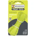 Іграшка-кістка для собак BronzeDog Smart, мотиваційна, зелений, 12×5 см