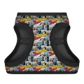 Шлея Waudog Clothes з QR паспортом для собак, малюнок Бетмен комікс, розмір XS1, 18-20 см/24-27 см