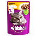 Вологий корм Whiskas для котів, з куркою в желе, 100 г