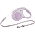 Повідець-рулетка Flexi New Comfort S для собак до 12 кг, 5 м, трос, рожевий