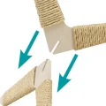 Ferplast Cat Scratcher Tripod кігтеточка для котів з дерева і сизалю, 54x48x45 см