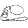 Нашийник-поводок Coastal Remington Rope Dog Leash для собак, ривковий, біло-зелений, 1×1.8 м