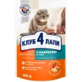 Вологий корм Клуб 4 Лапи Adult Premium для дорослих кішок, з макреллю в соусі, 100 г