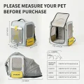 Рюкзак-переноска Petkit Breezy Zone Yellow/Grey для собак і котів, 35×27×43 см, сірий