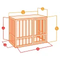 Дерев'яний будиночок Ferplast Dog Fort для собак, 100,5x59x82,5 см