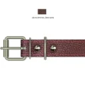 Нашийник Cristel для собак, з лакованої шкіри, прошитий, 25 мм / 63 см, коричневий
