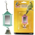 Іграшка Flamingo Lantern With Bell для папуг, дзеркало, ліхтарик з дзвіночком, 4х4х6 см