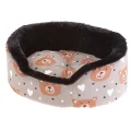 Лежанка Ferplast Dandy Mini Cush Teddy-fox для котів і собак, 34×28×12.5 cм