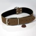 Нашийник Shiboo Suede-30 для собак, горіх, 55 см
