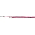 Повідець-перестібка Trixie Cavo Adjustable Lead для собак, плетений, круглий, розмір S-M, 2 м/12 мм, фуксія/графіт