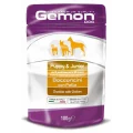 Вологий корм GEMON DOG WET Puppy & Junior шматочки з куркою 0,1 кг
