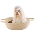 Ліжко з двосторонньою подушкою Ferplast Maja Beige Dogbed для котів і собак, 45×15 см