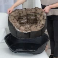 Подушка до лежанки Ferplast Spare Sofa Triangle 4 для котів і собак, коричнева, 54×39 см