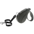 Поводок-рулетка для собак до 25 кг Ferplast Amigo Easy M Cord Nero cо шнуром, чорний, 5 м