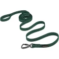 Повідець BronzeDog Cotton для собак, брезент з карабіном на замку, зелений, 500×3.2 см