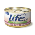 Консерва LifeCat Chicken Fillets With Ham для котів від 6 місяців, з курячим філе та шинкою, 85 г