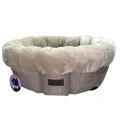 Лежак AnimAll Mary M Beige для собак, бежевий, 60×60×17 см