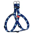 Шлея Waudog Nylon для собак, з QR паспортом, малюнок Супермен 1, синій, 10 мм, 28-40 см