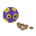 Іграшка BronzeDog Jumble airball, для собак, з ароматом ванілі, фіолетово-жовтий, 5 см