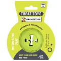 Іграшка-м'яч для собак BronzeDog Smart Ball IQ, мотиваційна, салатовий 7×9 см