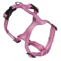 Шлея H-образна Croci Soft Reflective для собак, світловідбиваючі, нейлон, рожева, 1×25-40 см