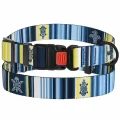 Нашийник BronzeDog Urban West, для собак, нейлоновий, фастекс пластиковий, синій, 35-53×2.5 см