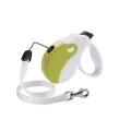 Поводок-рулетка Ferplast Amigo S Cord White-Green Lead для собак cо шнуром, зелено-білий, 14x3,6x12 см
