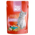 Вологий корм Пан Кот для кошенят, з соковитим ягням у соусі, 100 г