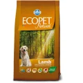 Сухий корм Farmina Ecopet Natural Adult Medium для дорослих собак середніх порід з чутливим травленням, з ягням, 12 кг